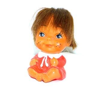 Vintage Moody Expression Dolls, Kawaii, Kitsch Tiki, Hawaiian Style Dolls